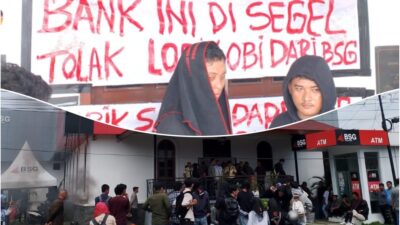 Kantor BSG Disegel! Mahasiswa dan Rakyat Gorontalo Desak Pemerintah Daerah Tarik Saham