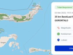 Gempa Magnitudo 6,0 Guncang Pohuwat – Gorontalo, Tak Berpotensi Tsunami