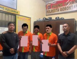 Polisi Tangkap Tiga Terduga Pelaku Penggelapan 1.473 Tiang Internet di Gorontalo
