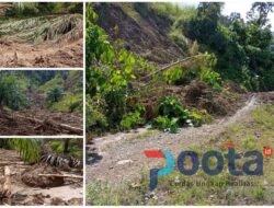 Akses Terputus Akibat Longsor dan Banjir Bandang, Dusun KM 43, Tangga Barito, Boalemo Terancam Terisolir