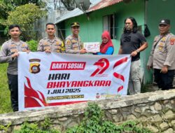 Polsek Kota Tengah Tebar Kepedulian Lewat Baksos Menyambut HUT Bhayangkara ke-79