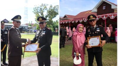 Kapolsek Wonosari Raih Penghargaan Ungkap Kasus Miras Terbanyak di Boalemo pada Hari Bhayangkara ke-79