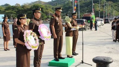Kejari Boalemo Peringati HUT Kejaksaan ke-80 dengan Tabur Bunga dan Donor Darah