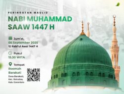 Peringatan Maulid Nabi Muhammad SAAW 1447 H di Gorontalo, Momentum Doa untuk Keselamatan Bangsa