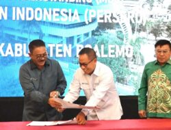 Penandatanganan MOU Pengembangan Pelabuhan Tilamuta, Pemda Boalemo dan PT. Pelindo