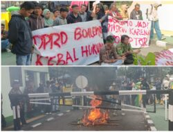 Spanduk “DPRD Boalemo Kebal Hukum” Warnai Aksi Dugaan Korupsi Perdis Fiktif di Kejaksaan