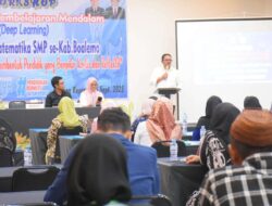 Bupati Rum Pagau Buka Workshop Deep Learning untuk Guru IPA dan Matematika se-Boalemo