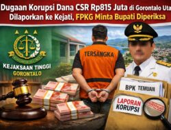 Dugaan Korupsi Dana CSR Rp815 Juta di Gorontalo Utara Dilaporkan ke Kejati, FPKG Minta Bupati Diperiksa
