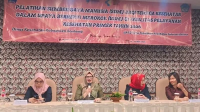 Tekan Angka Perokok, Dinkes Boalemo Gelar Pelatihan UBM bagi Tenaga Kesehatan