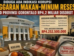 Diduga Ada Indikasi Korupsi, Anggaran Makan-Minum Reses DPRD Provinsi Gorontalo Rp4,2 Miliar Disorot