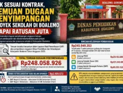 Tak Sesuai Kontrak, Temuan Dugaan Penyimpanan Proyek Sekolah di Boalemo Capai Ratusan Juta