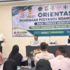 Bupati Rum Pagau Buka Orientasi Posyandu, Tekankan Dukungan terhadap Enam SPM