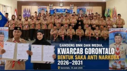 Gandeng BNN dan Media, Kwarcab Gorontalo Bentuk Saka Anti Narkoba 2026–2031
