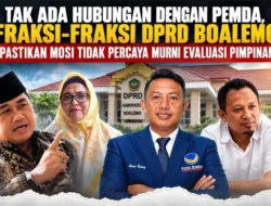 Tak Ada Hubungan Dengan Pemda, Fraksi-Fraksi DPRD Boalemo Pastikan Mosi Tidak Percaya Murni Evaluasi Pimpinan