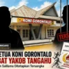 PLH Ketua KONI Gorontalo Dijabat Yakob Tangahu Usai Fikram Salilama Ditetapkan Tersangka