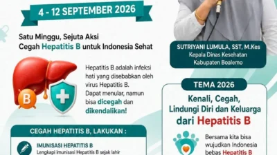 Pekan Peduli Hepatitis B, Dinkes Boalemo Dorong Imunisasi dan Hidup Sehat Masyarakat